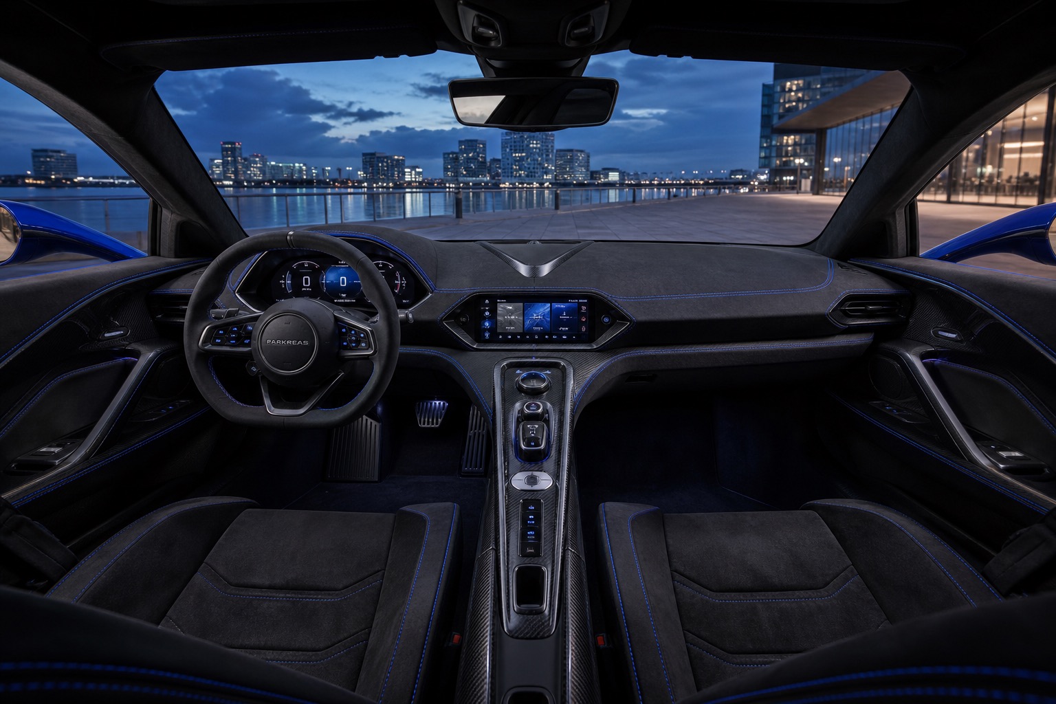 Parkreas PR-9 dashboard and cockpit