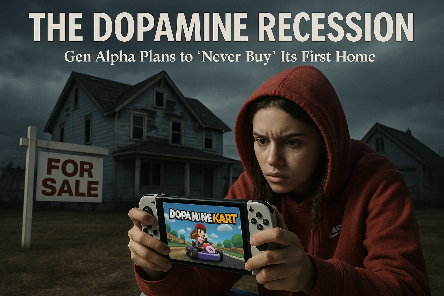 The Dopamine Recession: Gen Alpha Plans to "Never Buy" Its First Home