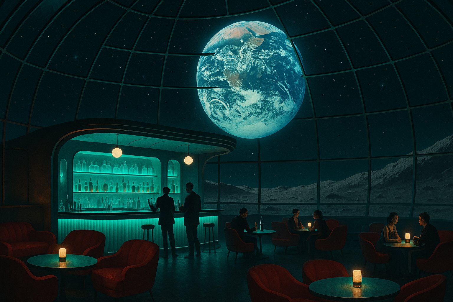 The 7 Most Luxurious Oxygen Bars Opening on the Moon by 2028