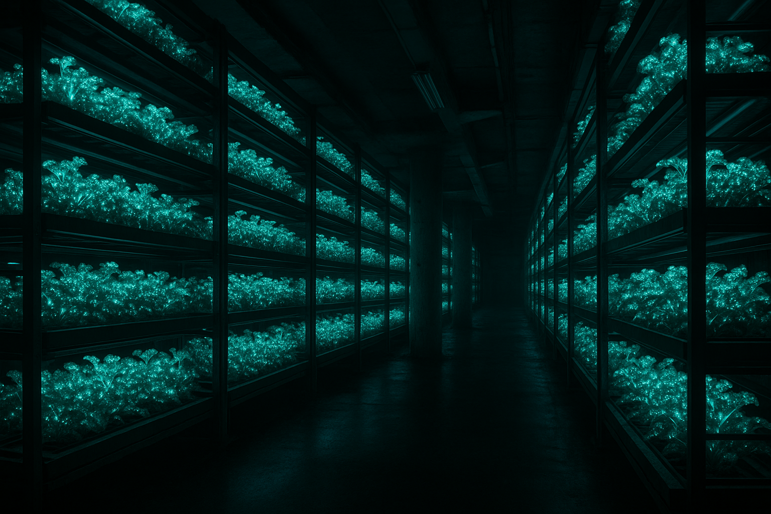 Inside Tokyo's Glowing Underground Farms Feeding the Dark