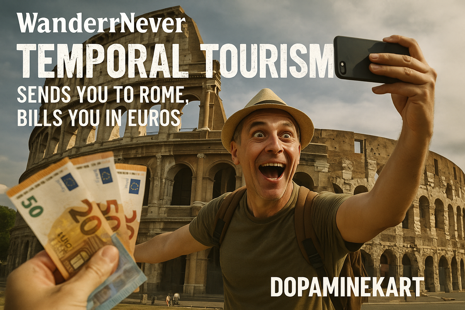 WanderNever's "Temporal Tourism" Sends You to Rome, Bills You in Euros