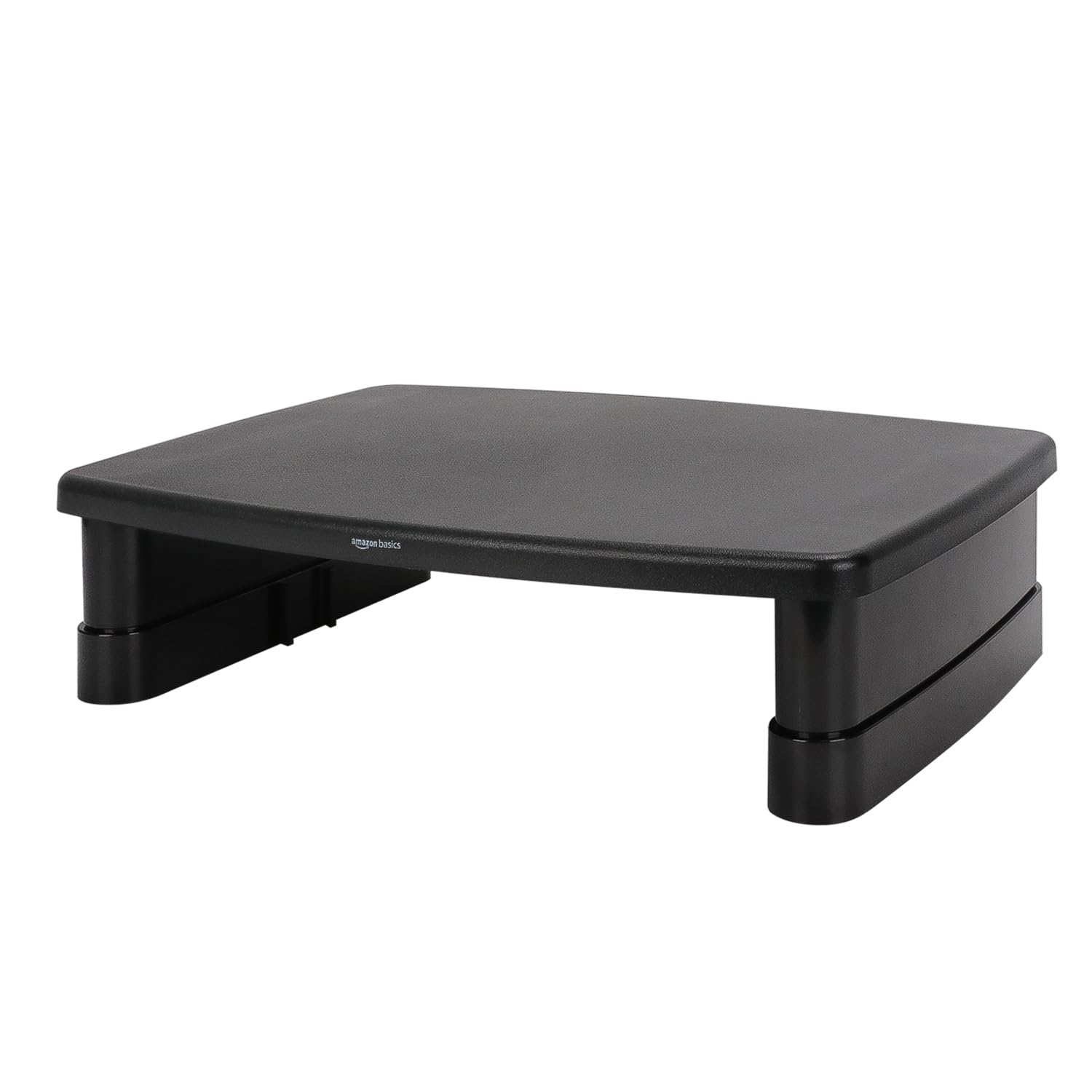 Amazon Basics Height Adjustable Monitor Stand Riser with Storage Organizer, 3-Level Stackable Design