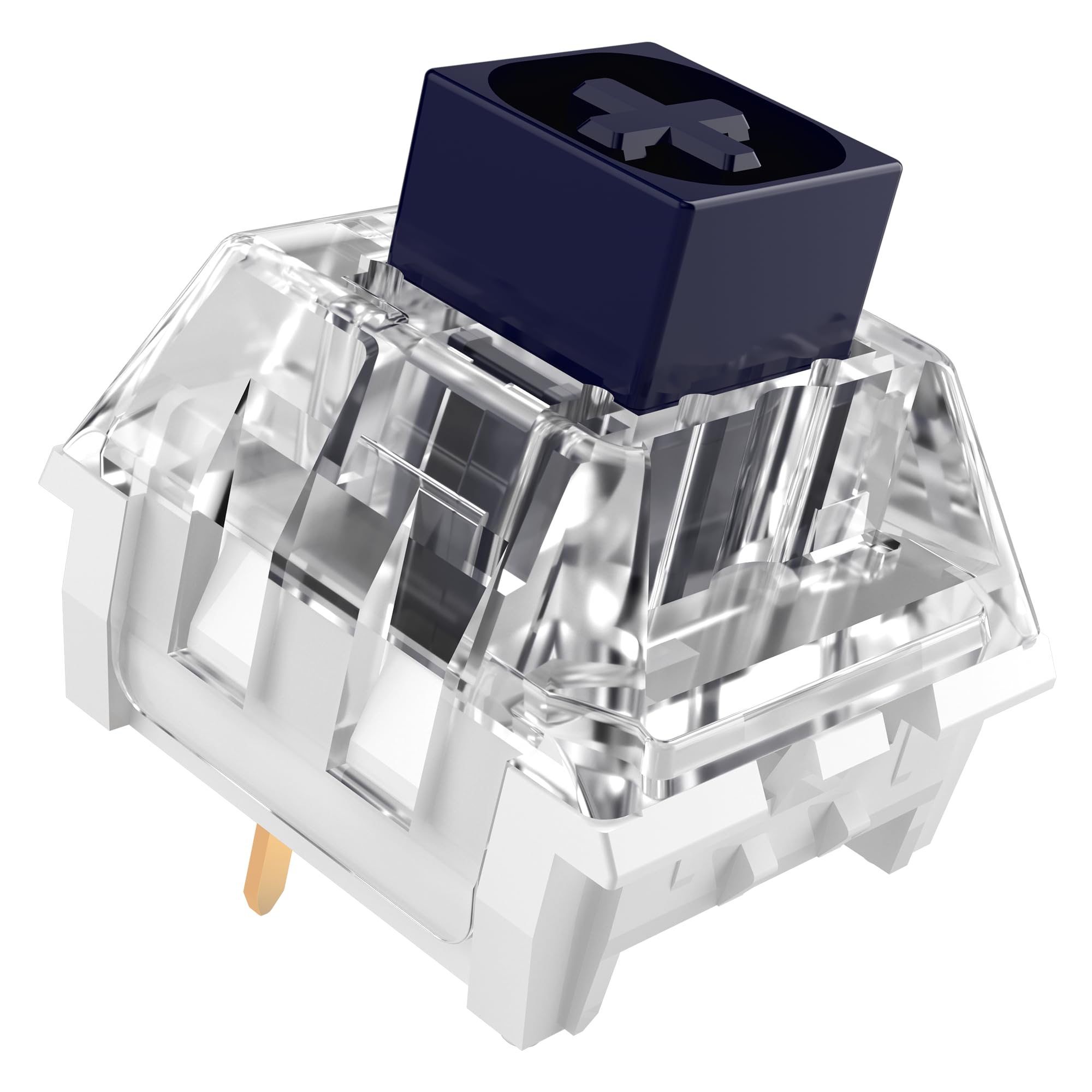 Kailh Box Navy Switches for Mechanical Gaming Keyboard,3-Pin 60gf Clicky/Factory Lubed/IP56 Dust&Wat