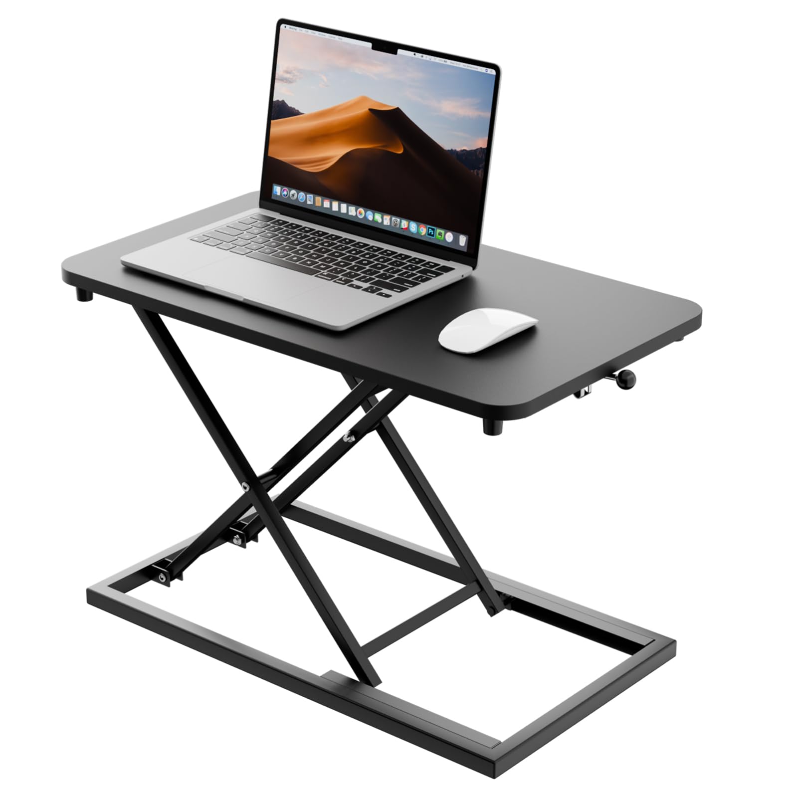 Hoodutric Standing Desk Converter Height Adjustable, Sit to Stand up Desk Riser Computer Workstation
