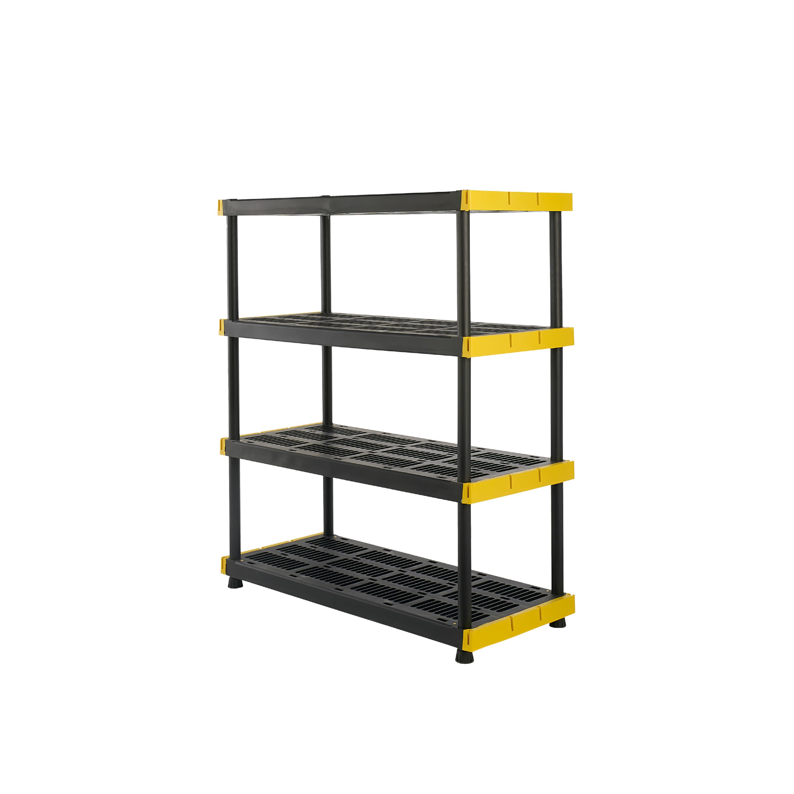 CX 4-Tier Heavy Duty Plastic Storage Shelves for Garage Organization