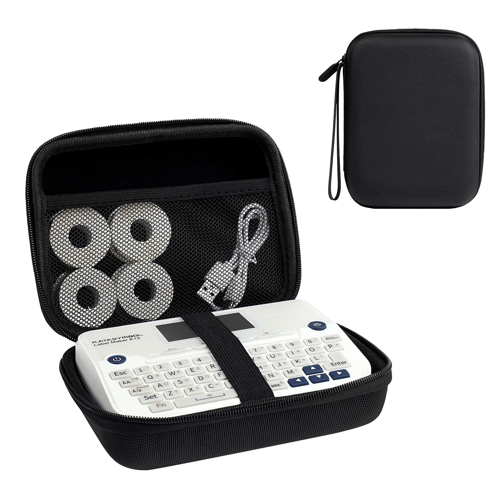 SUPVAN E12 Label Maker Genuine Portable Storage Case, Black