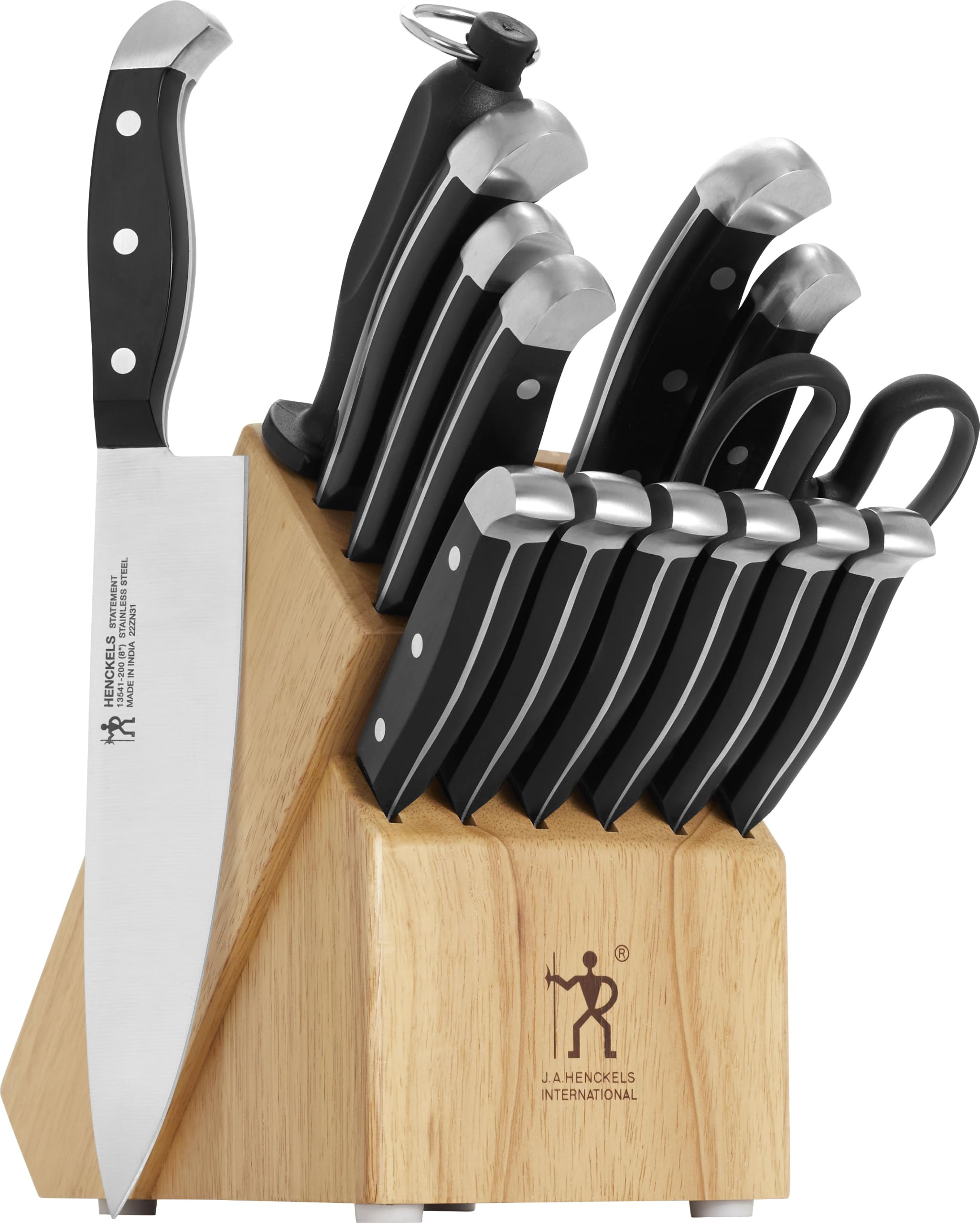 Henckels Statement 15-Pc Knife Block Set, Razor-Sharp, German Engineered