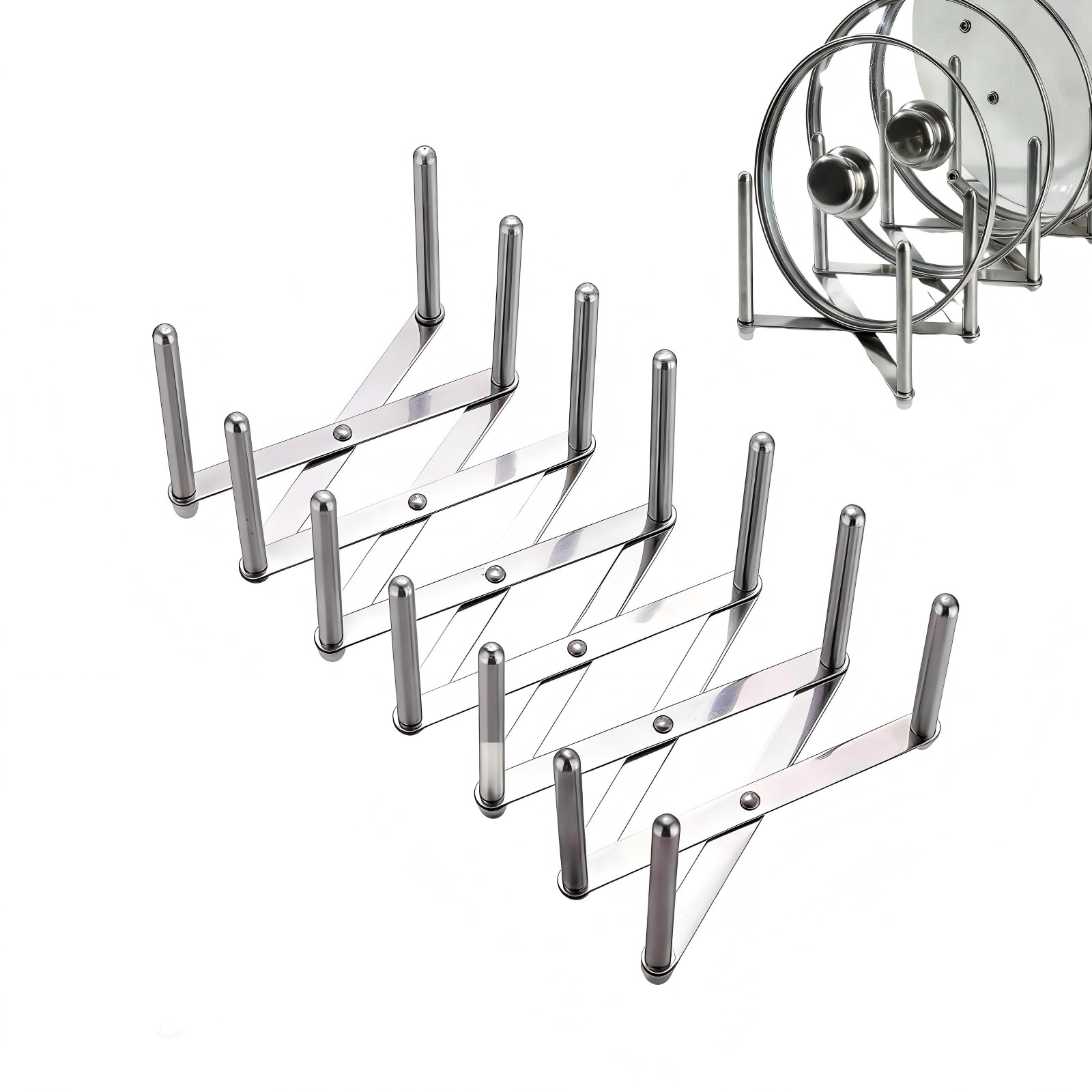 Pot Lid Holder Rack for Home Cooks & Kitchen Organizers, Space Saving