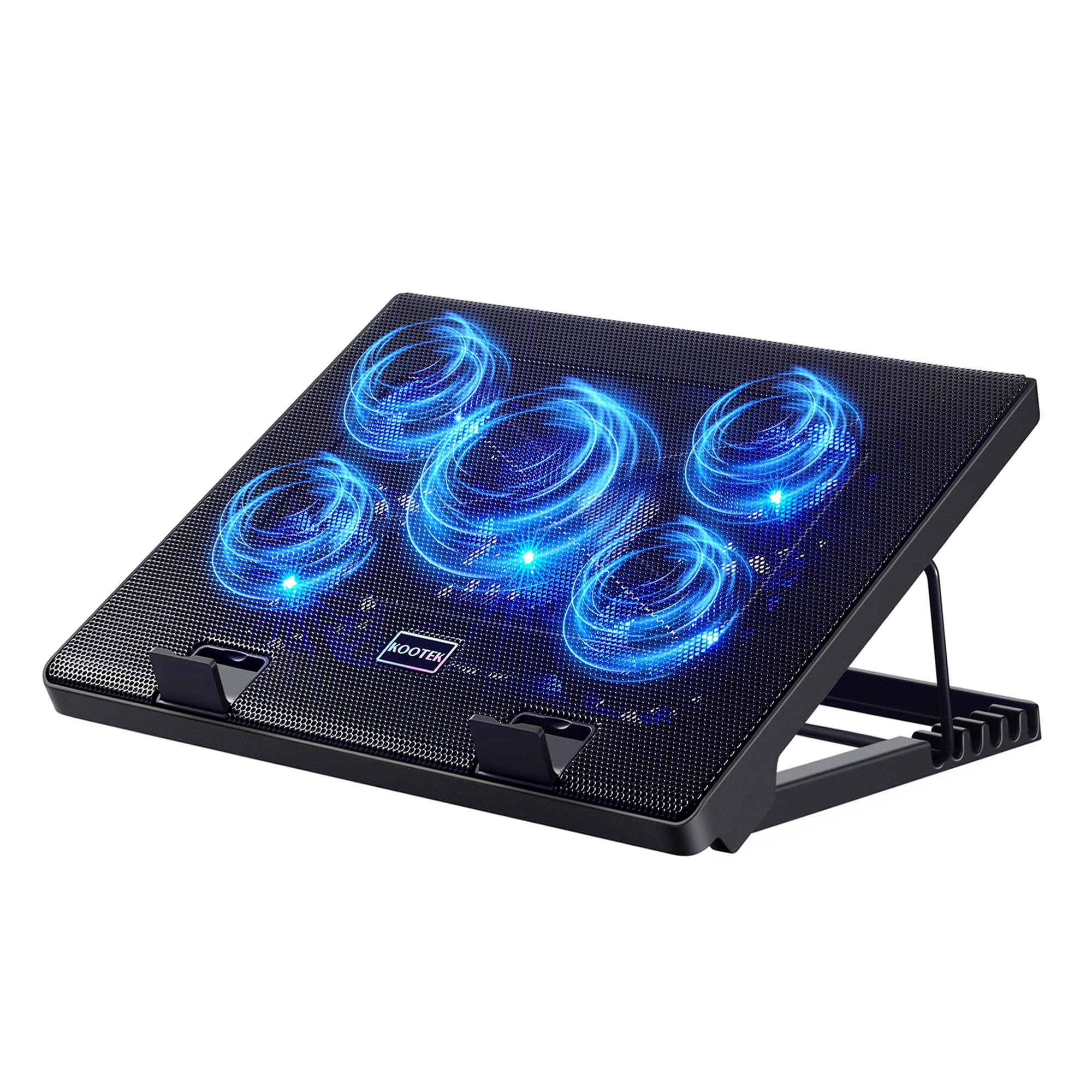 Kootek Laptop Cooling Pad Cooler Stand with 5 Quiet Fans for 12"-17" Laptop