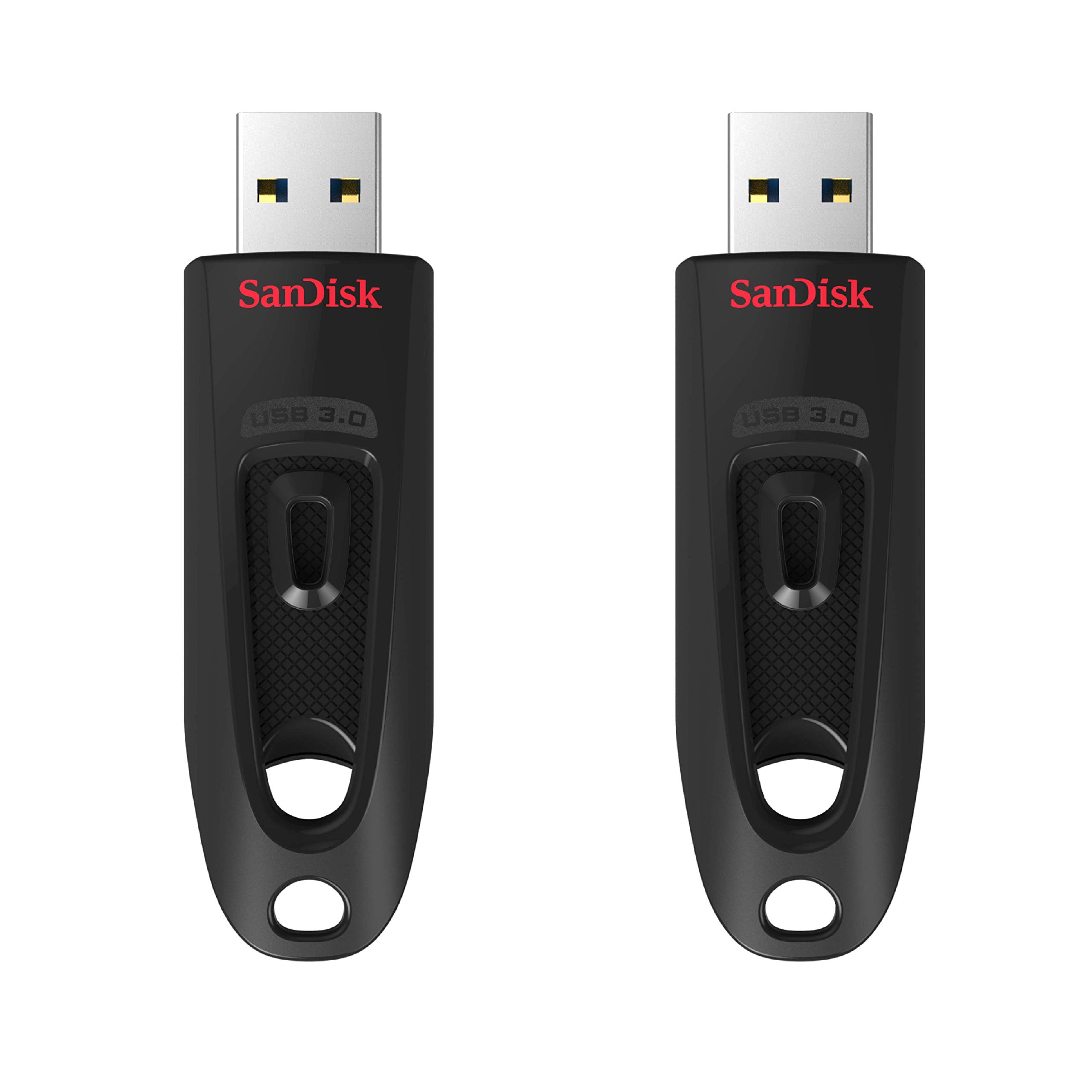 SANDISK 64GB 2-Pack Ultra USB 3.0 Flash Drive (2x64GB) - SDCZ48-064G-GAM462, Black