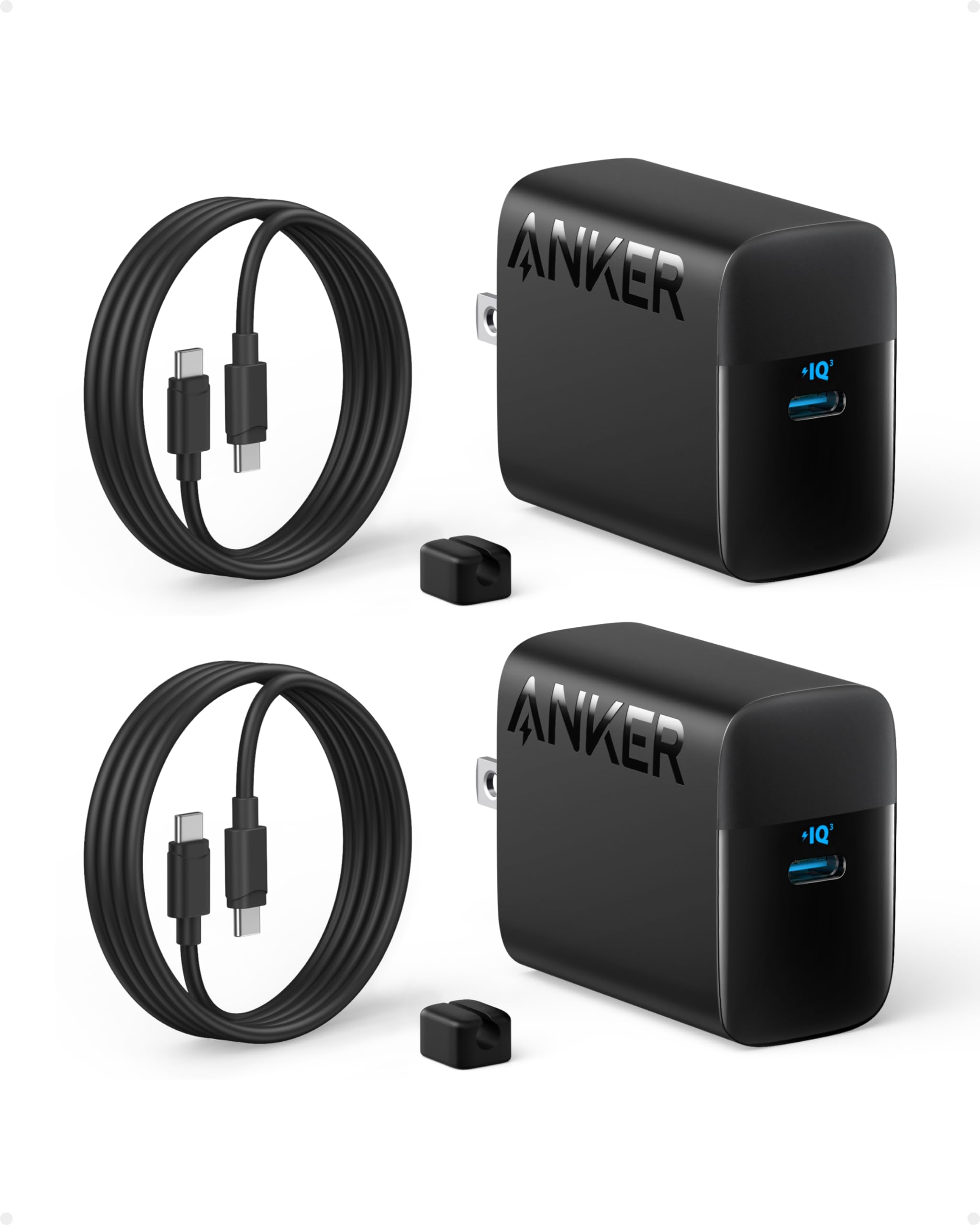 Anker 45W USB C Charger Block, 2-Pack Type C Charger Fast Charging