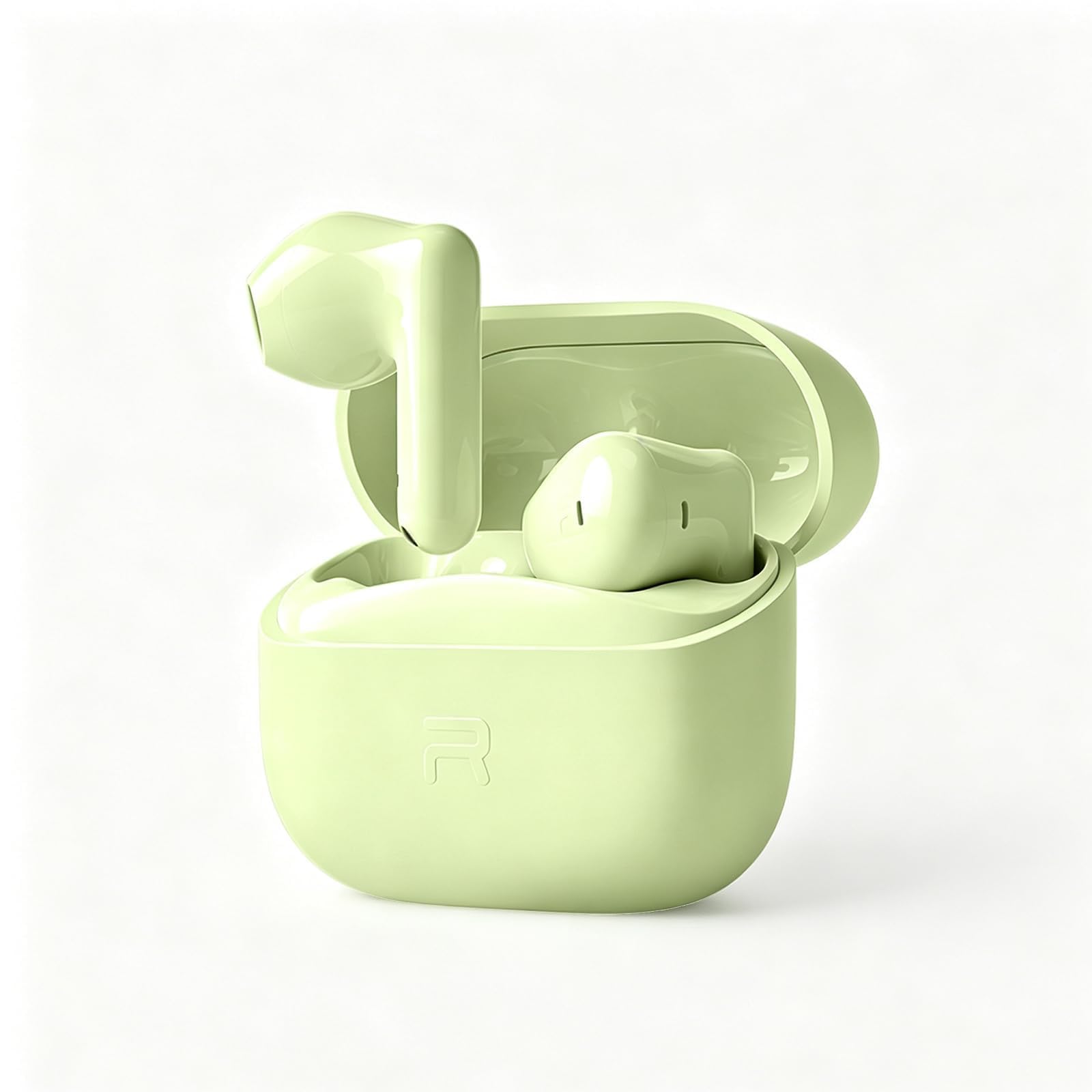 Green Long Battery Life Wireless Earbuds Budget for iPhone Android