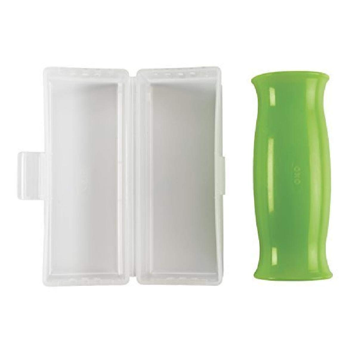 OXO Good Grips Silicone Garlic Peeler with Stay-Clean Storage Case, Clear