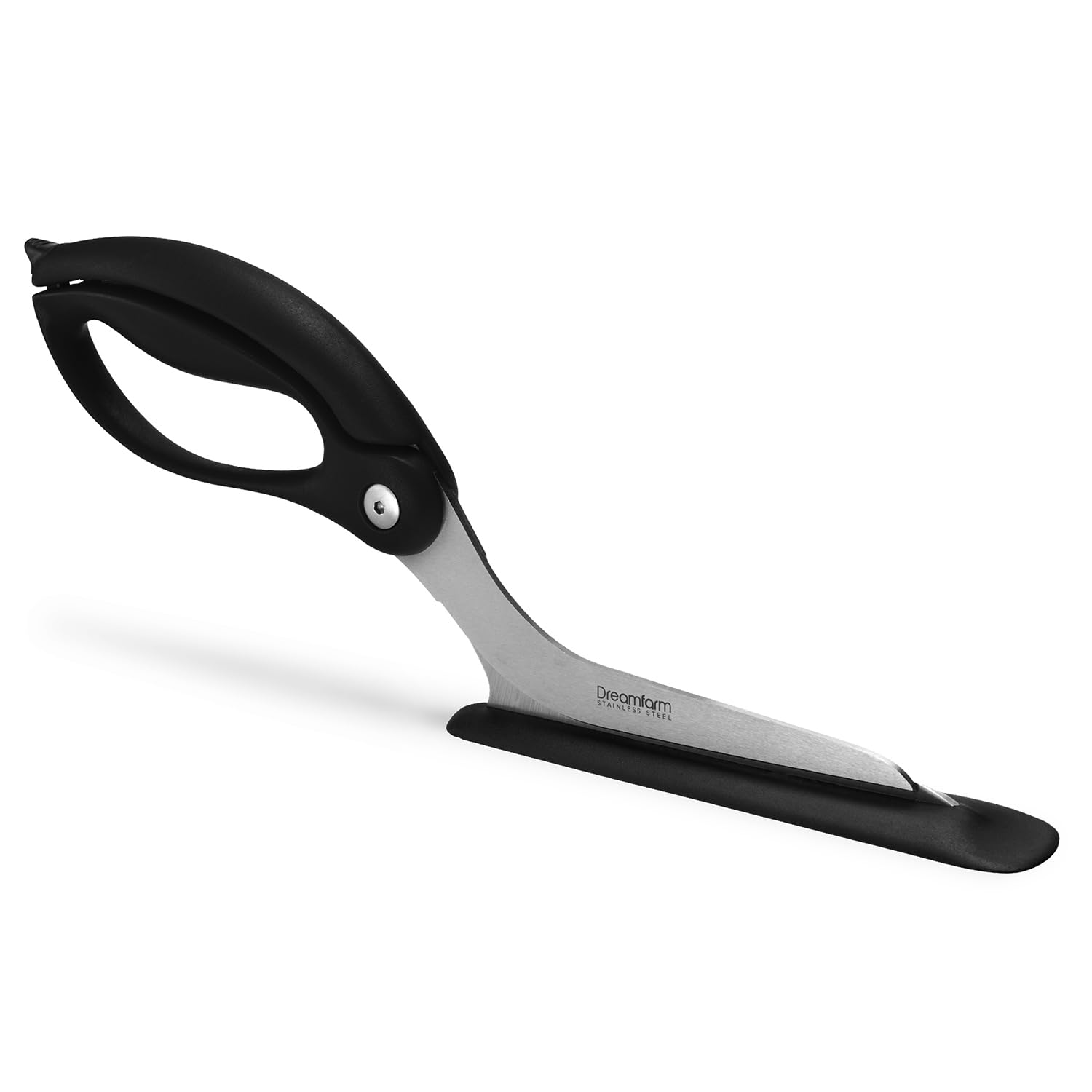 Dreamfarm Scizza 2-In-1 Easy Ergonomic Pizza Scissors with Stainless Steel Pizza Cutter Blades & Non