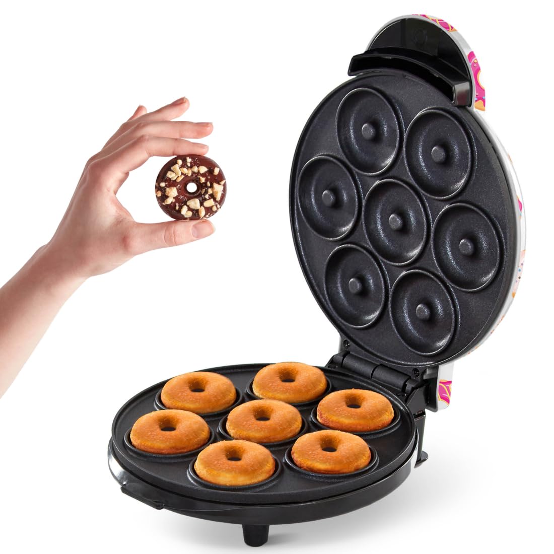 Dash Mini Donut Maker Machine for Kid-Friendly Breakfast, Snacks, Desserts & More with Non-stick Sur