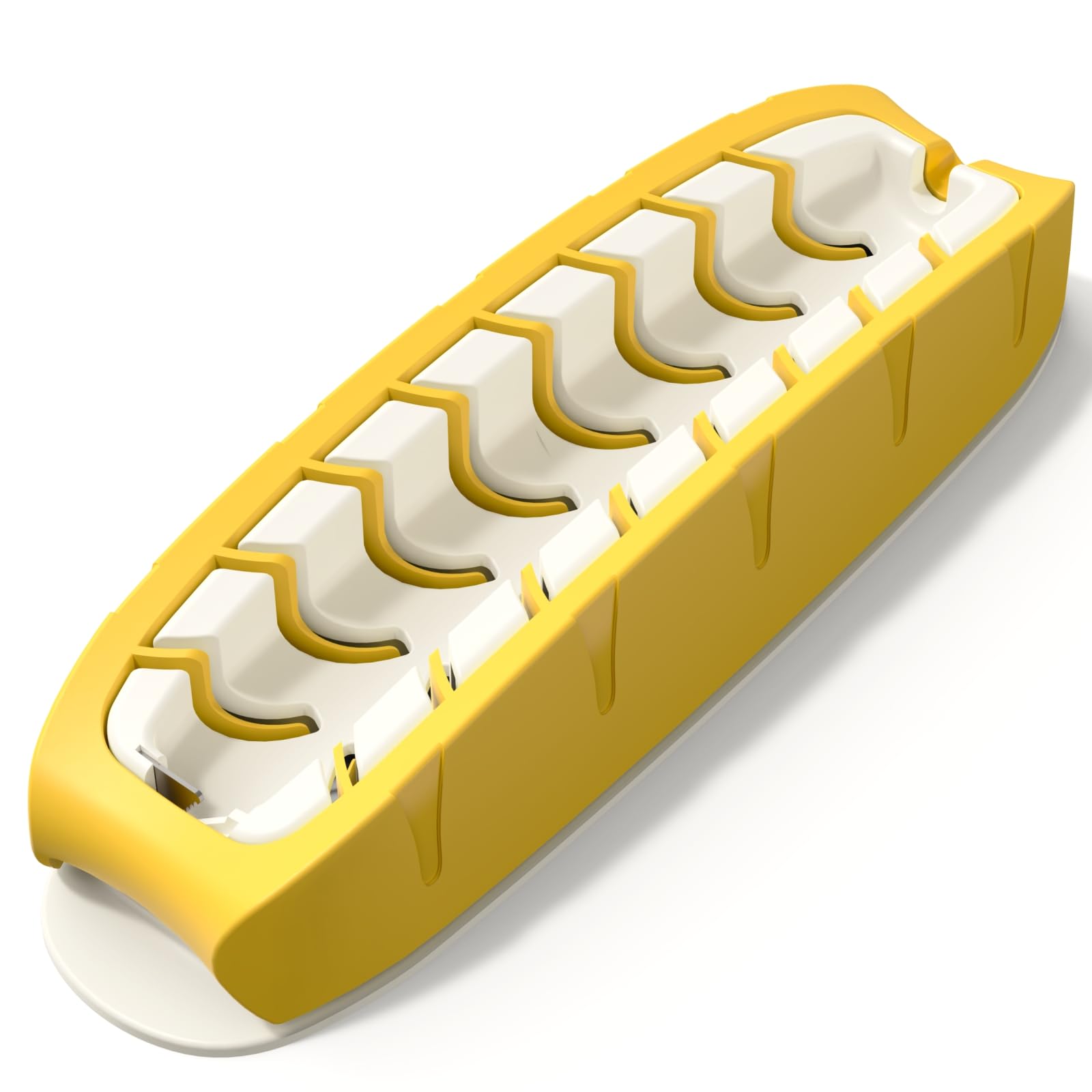 Hot Dog Slicing Tool Stainless Steel Hot Dog Slicer for Perfect Cuts Yellow