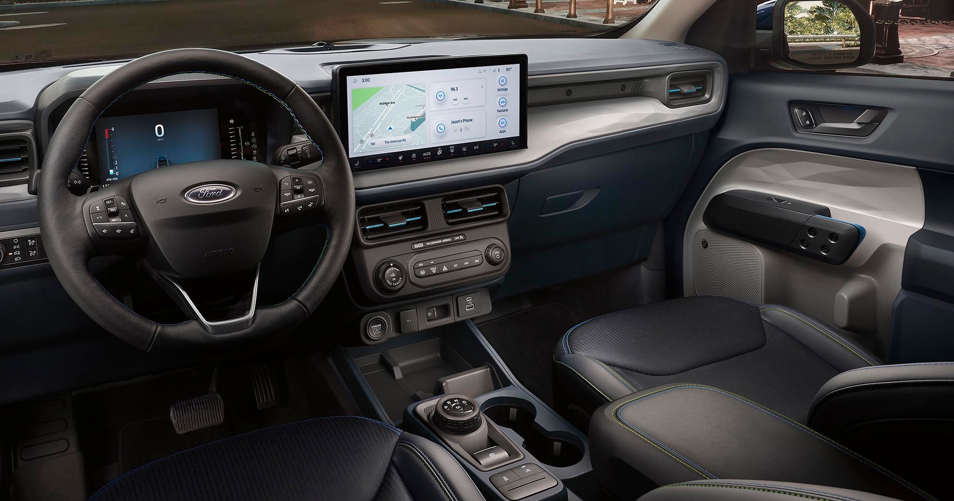 2026 Ford Maverick bed and FLEXBED storage system detail.