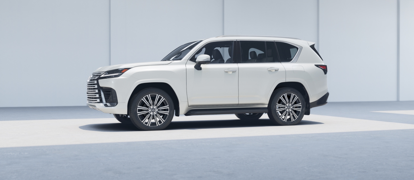 2026 Lexus LX, exterior side profile shot.