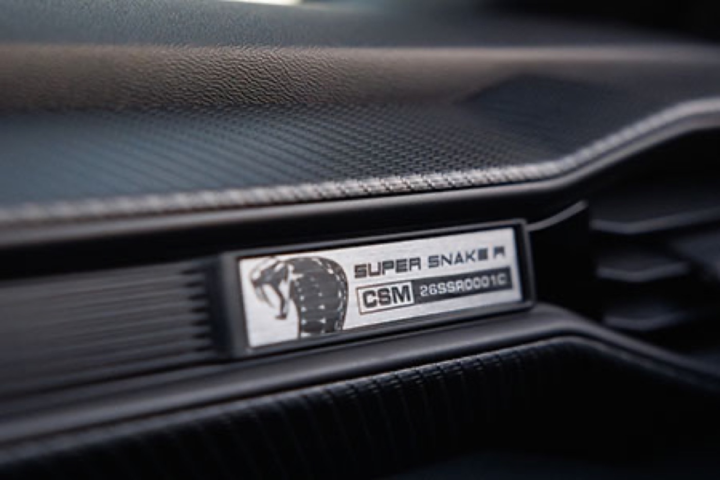 2026 Shelby Super Snake-R interior, official Shelby American press photography, shot 3.