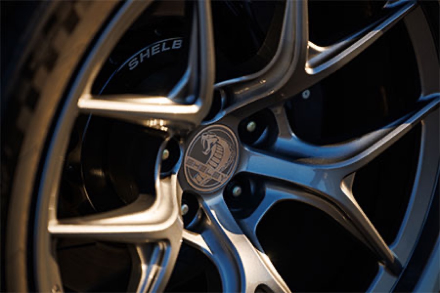 2026 Shelby Super Snake-R forged magnesium wheel, official Shelby American press photography, shot 4.