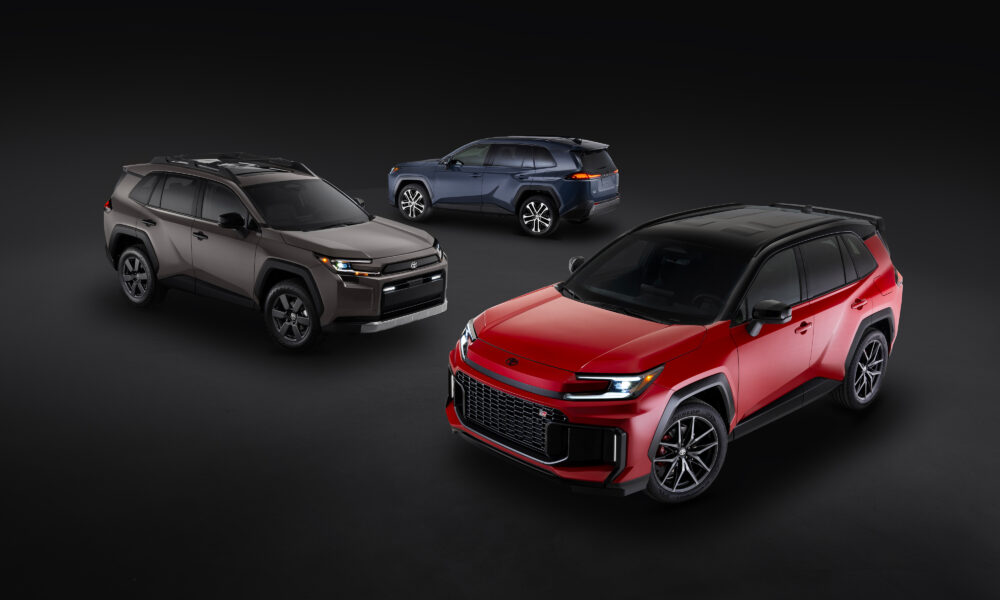 2026 Toyota RAV4 lineup, studio press photograph.