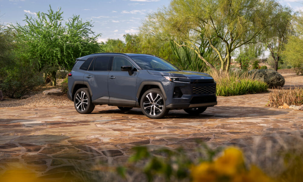 Front three-quarter view of the 2026 Toyota RAV4 Hybrid Limited.