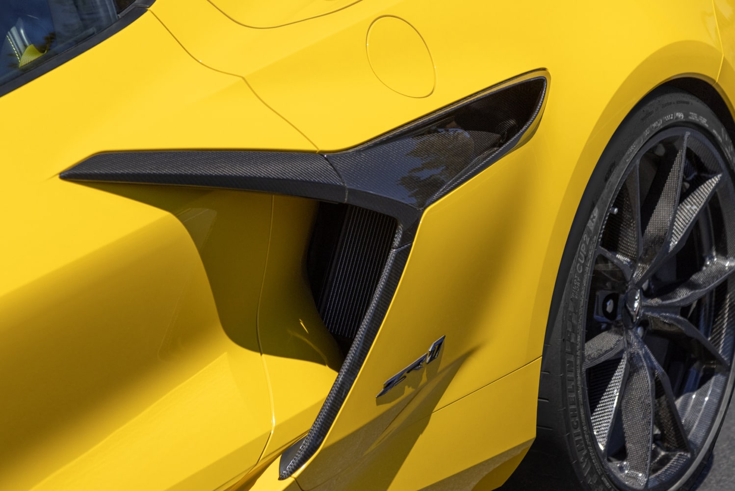 2027 Chevrolet Corvette ZR1 exterior aero detail.