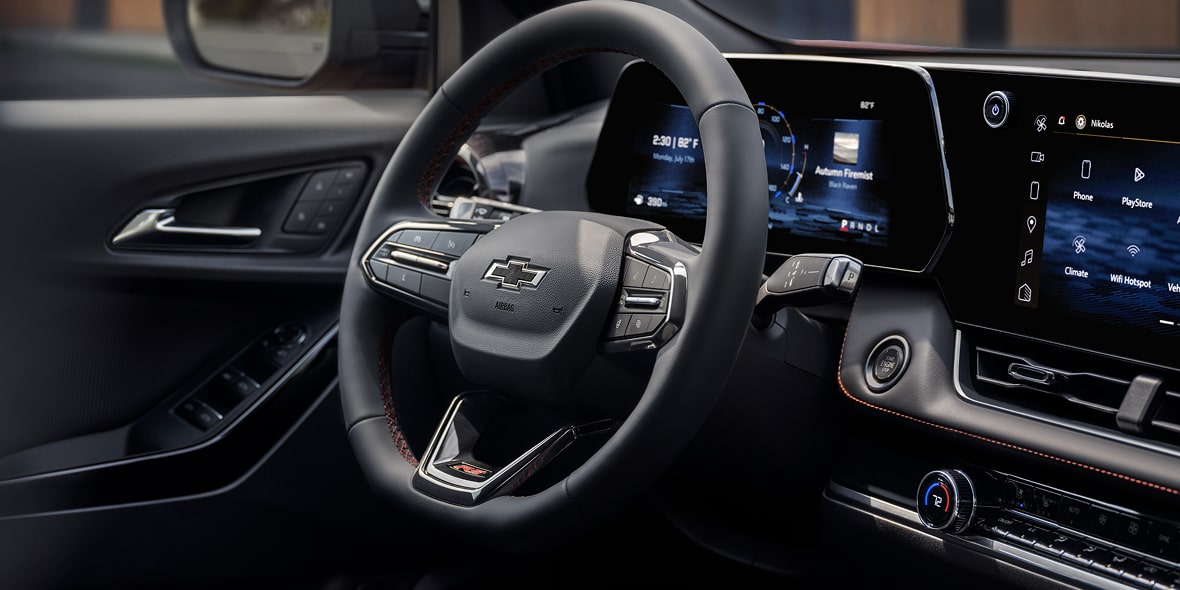 2027 Chevrolet Equinox interior, showing the infotainment display.