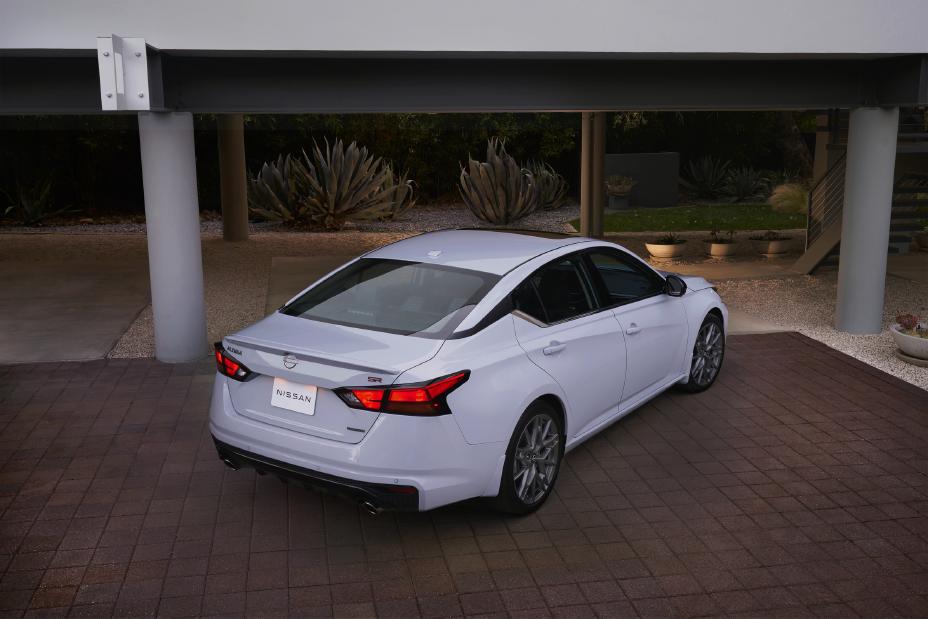 2026 Nissan Altima, rear three-quarter, official Nissan press photograph