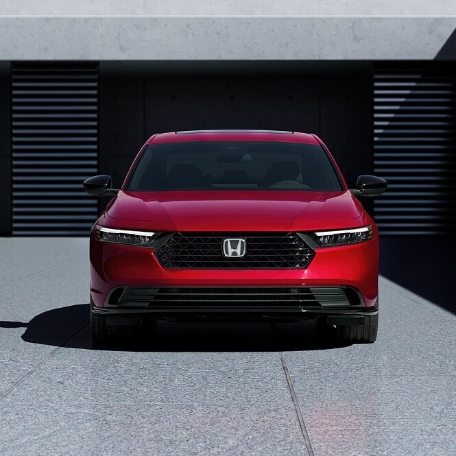 2027 Honda Accord, side profile studio photograph, official Honda press photograph.