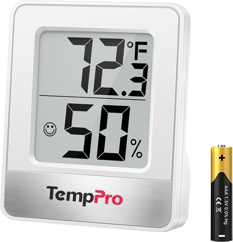 TempPro TP49 Digital Hygrometer Indoor Thermometer | Humidity Meter Room Thermometer with Temperature and Humidity Monitor Mini Hygrometer (Previously ThermoPro)