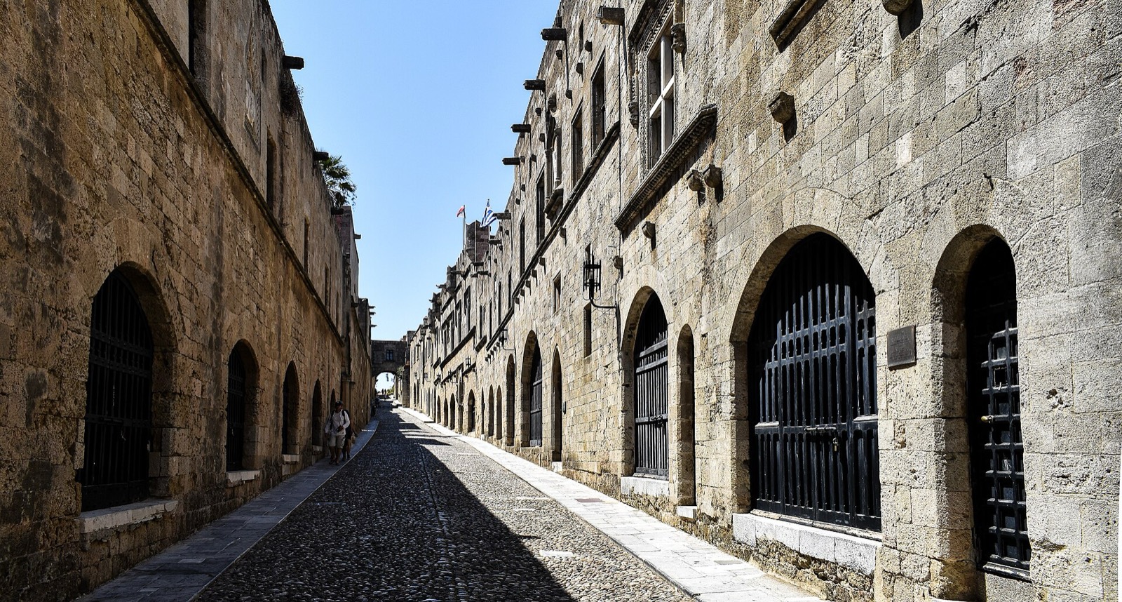 The medieval Street of the Knights in Rhodes Old Town