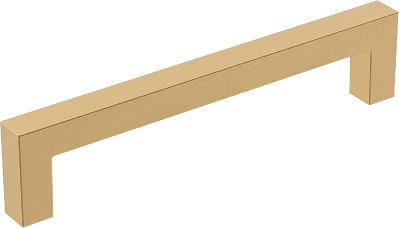 Amerock 5-1/16" Monument Champagne Bronze Drawer Pull | 5-1/16 inch (128mm) Center-to-Center Mounting Distance and 5-7/16 inches Overall Length, Durable Aluminum Cabinet Hardware