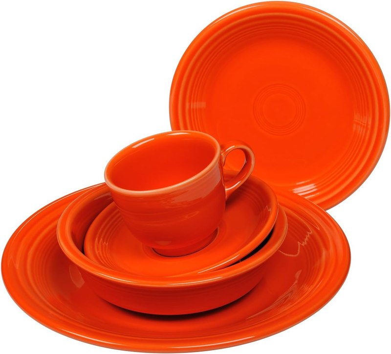 Fiesta 5-Piece Place Setting, Scarlet