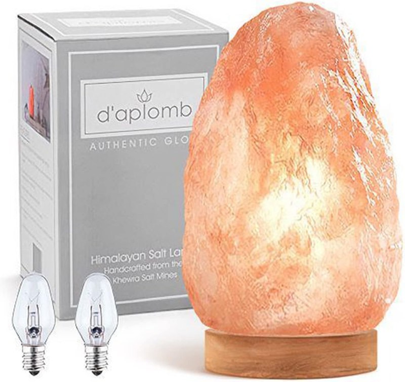d'aplomb Natural Himalayan Salt Lamp;Large Hand Carved Natural Chunk
