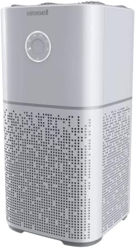 BISSELL Air180 Air Purifier For Home, Bedroom, HEPA Filter, Filters Smoke, Allergies, Pet Dander, Odor, Dust, Gray, 3496+