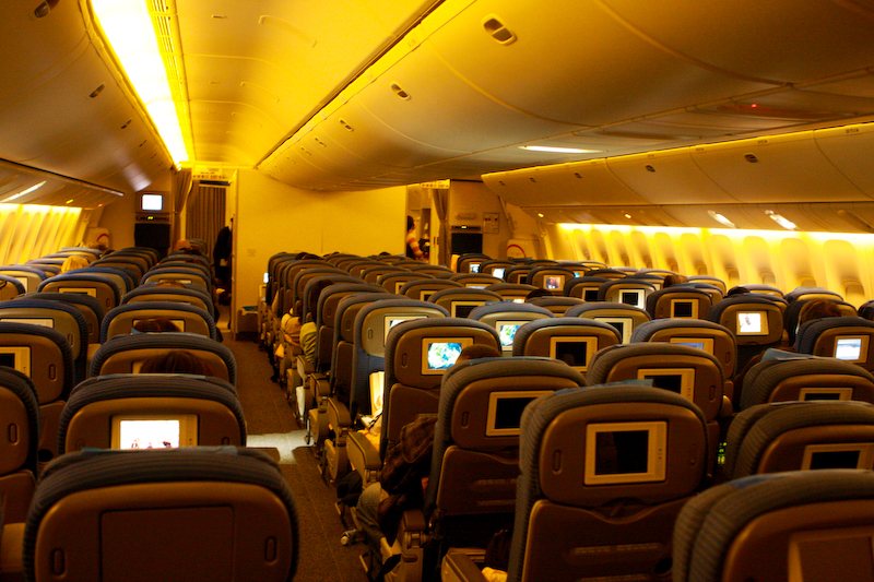 ANA All Nippon Airways economy cabin