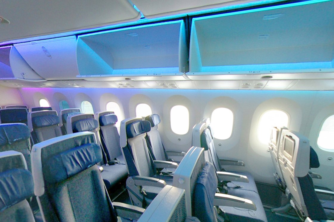 ANA All Nippon Airways economy cabin