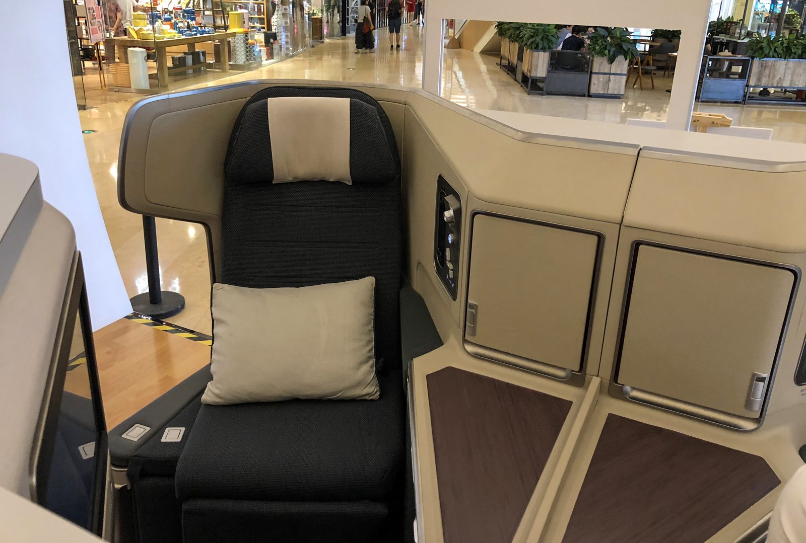 Cathay Pacific business-class seat