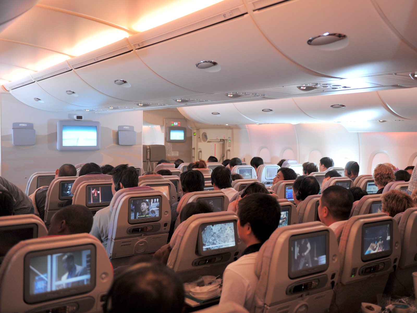 Emirates economy cabin