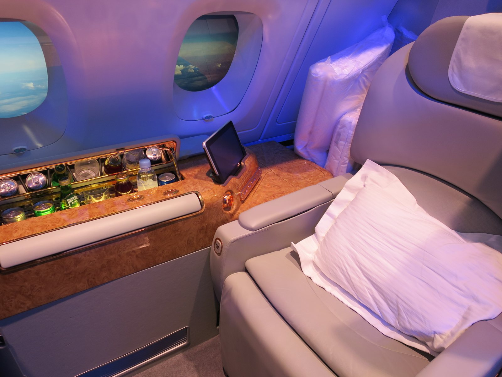 Emirates first-class suite