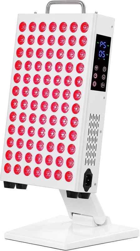 Red Light Therapy Panel for Face and Body, 204 LED Chips 6-Wavelength (660-1060nm) Infrared Light Therapy with Multi-Angle Stand