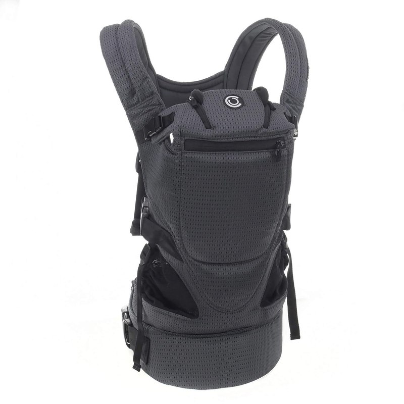 Contours Baby Carrier Newborn to Toddler |Love 3 Position Convertible Easy-to-Use Baby Carrier with Pockets for Men and Women, Newborn, Front Face in and Front Face Out (8-30lbs) - Charcoal Gray