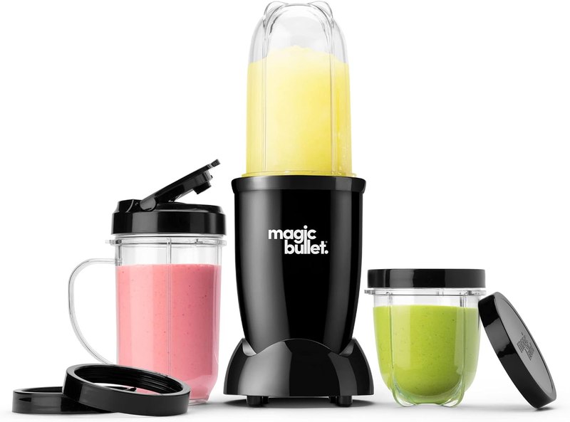 magic bullet Blender, Small, Black, 11 Piece Set