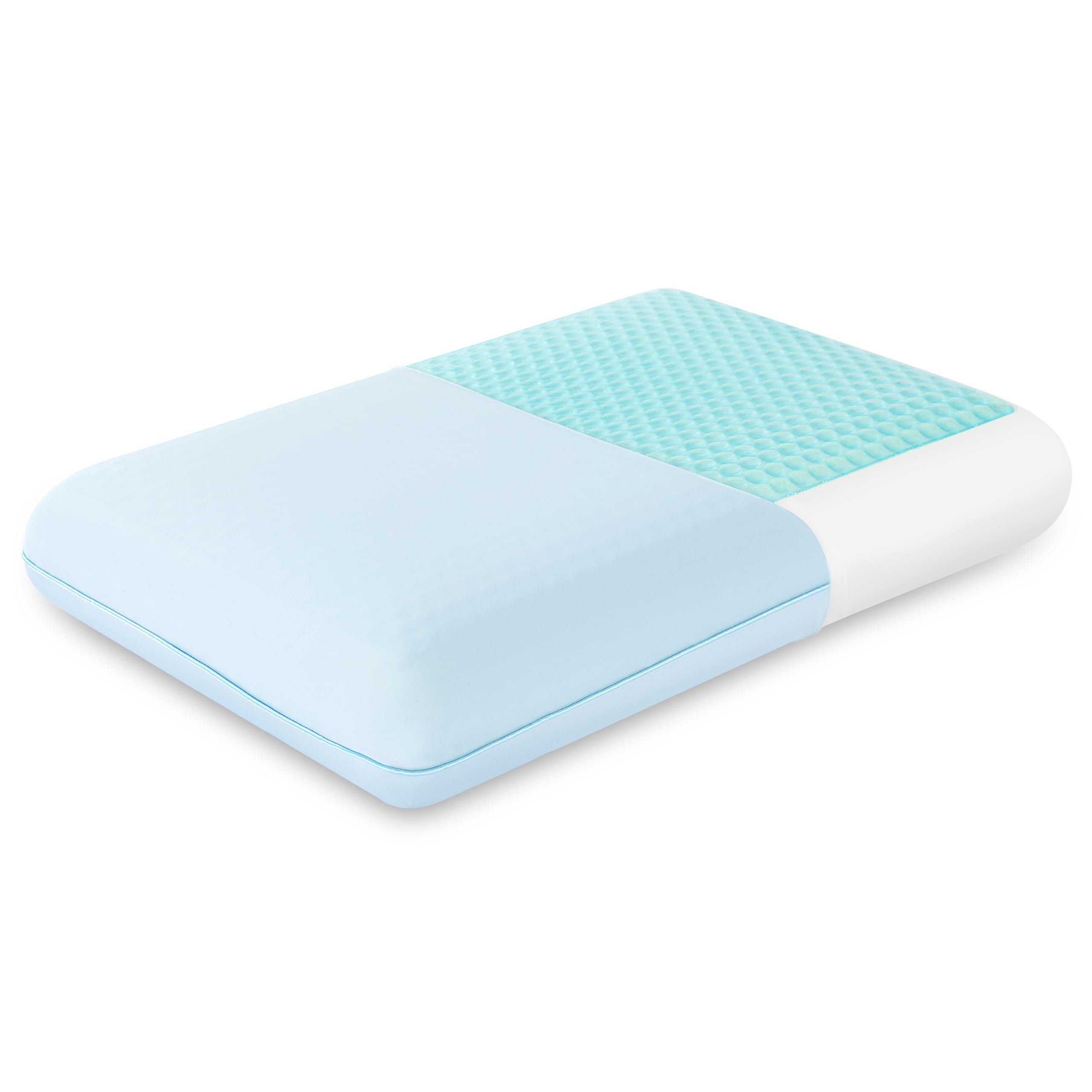 EGOHOME Cooling Gel Memory Foam Pillow, Reversible Design, Neck Support