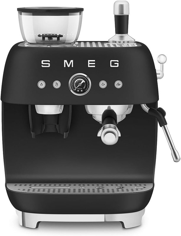 Smeg Semi-Automatic Espresso Machine (Matte Black)