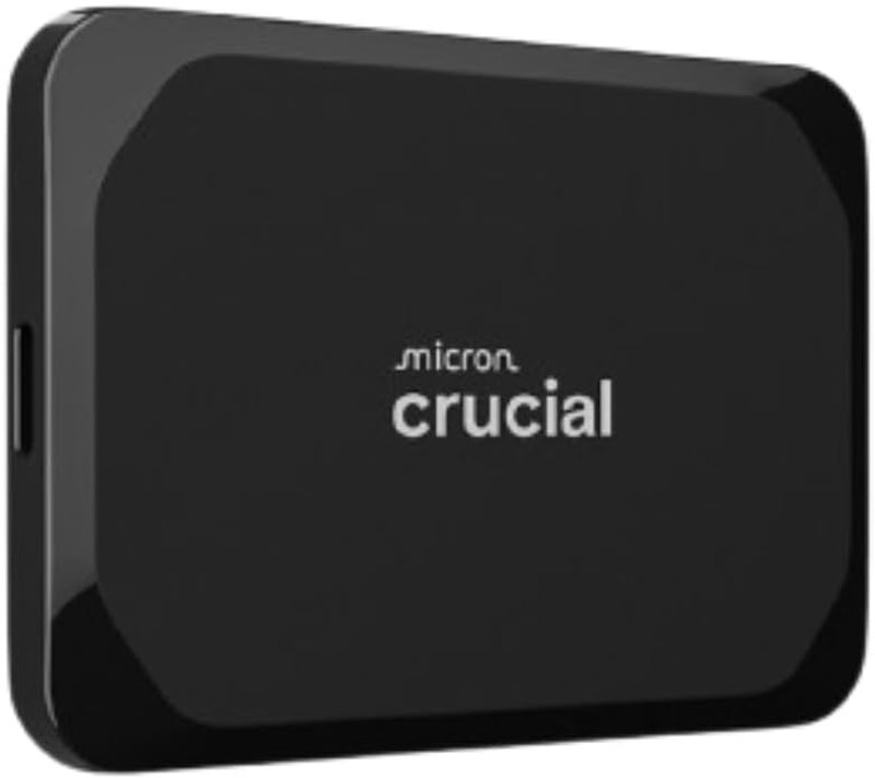 Crucial X9 1TB Portable SSD, Up to 1050MB/s, USB 3.2 USB-C, External Solid State Drive, Compatible with Windows, Mac, & Android, Reliable Storage for Games, Files, & Backups, Black - CT1000X9SSD902