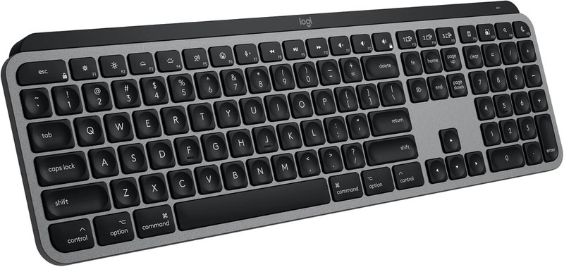 Logitech MX Keys S Mac Wireless Keyboard Fluid Precise - Space Grey | Fluid, precise laptop-like typing, programmable keys, USB-C rechargeable, for MacBook Pro, MacBook Air, iMac, iPad