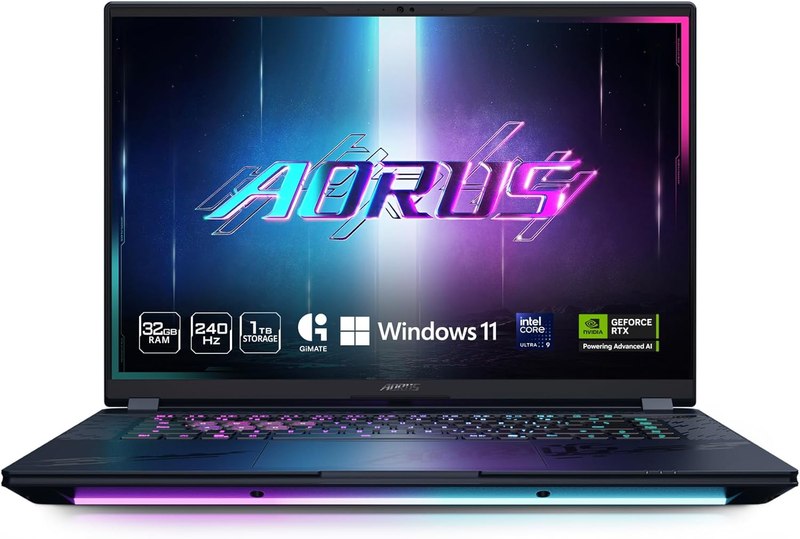GIGABYTE - AORUS MASTER 16 Gaming Laptop - 240Hz 2560x1600 OLED - NVIDIA GeForce RTX 5070 Ti - Intel Core Ultra 9 275HX - 1TB SSD with 32GB DDR5 RAM - Windows 11 Home AD (AORUS MASTER 16 BXHC4USE64SH)