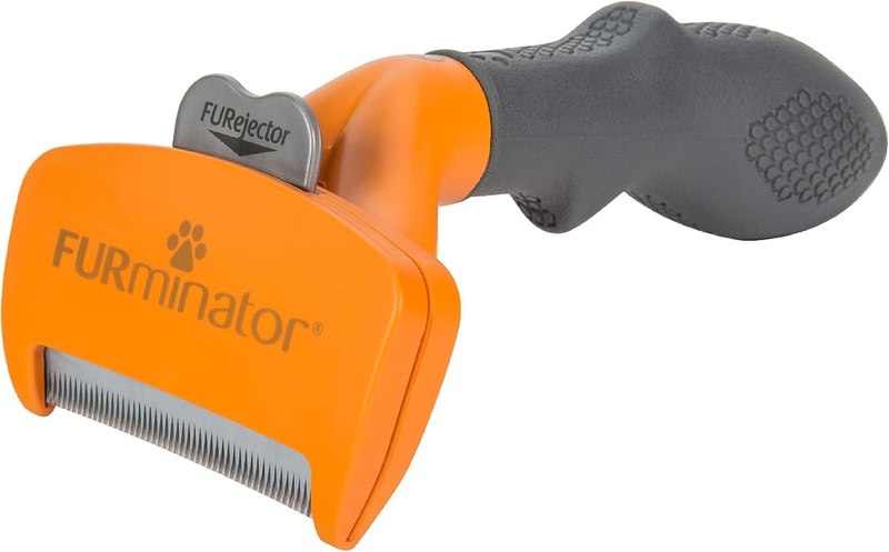 FURminator Medium Dog Undercoat deShedding Tool for Short Hair | Reduces Loose Hair From Shedding, Easy Clean-Up, For 25-50 lbs, Use Weekly, Ergonomic Handle For Comfort